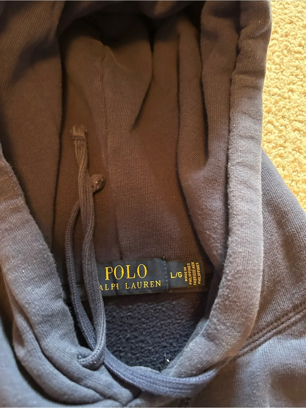 Large Polo Ralph Lauren Polo 67 U.S.A Navy Hoodie